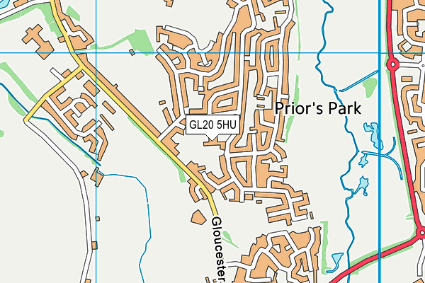 GL20 5HU map - OS VectorMap District (Ordnance Survey) GL20 5HU map - OS VectorMap District (Ordnance Survey)