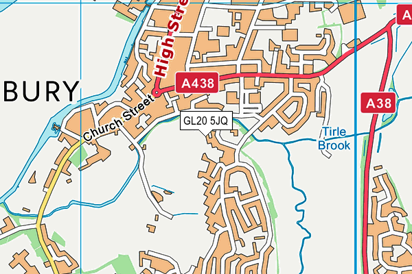 GL20 5JQ map - OS VectorMap District (Ordnance Survey) GL20 5JQ map - OS VectorMap District (Ordnance Survey)