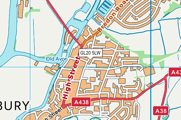 GL20 5LW map - OS VectorMap District (Ordnance Survey) GL20 5LW map - OS VectorMap District (Ordnance Survey)