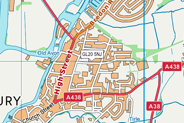GL20 5NJ map - OS VectorMap District (Ordnance Survey) GL20 5NJ map - OS VectorMap District (Ordnance Survey)