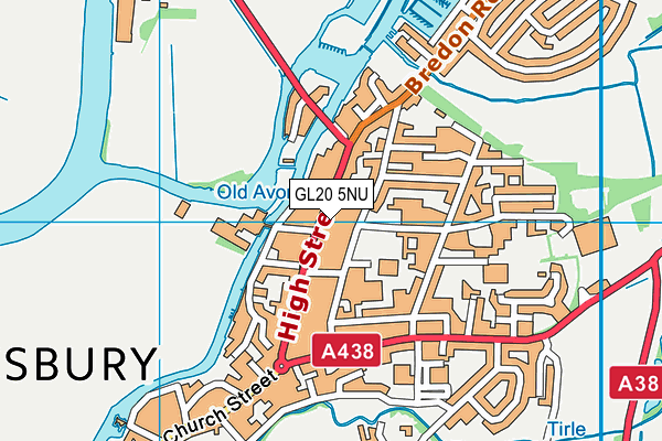 GL20 5NU map - OS VectorMap District (Ordnance Survey) GL20 5NU map - OS VectorMap District (Ordnance Survey)