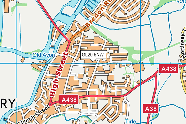 GL20 5NW map - OS VectorMap District (Ordnance Survey) GL20 5NW map - OS VectorMap District (Ordnance Survey)