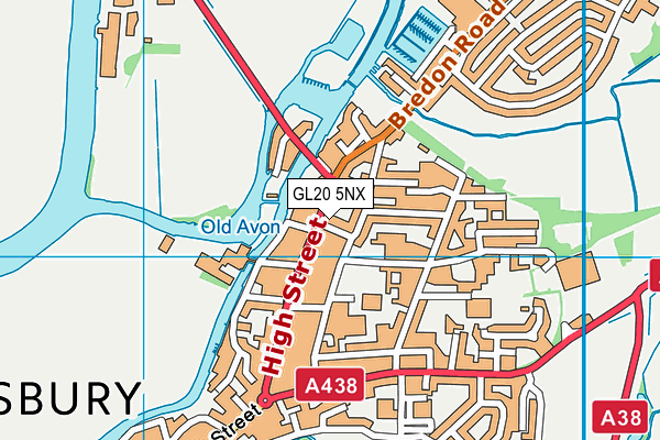 GL20 5NX map - OS VectorMap District (Ordnance Survey) GL20 5NX map - OS VectorMap District (Ordnance Survey)