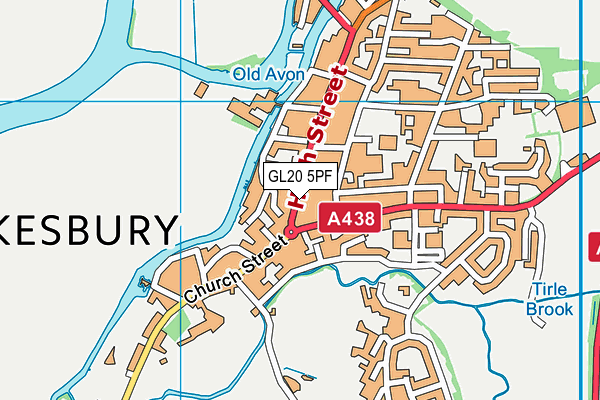 GL20 5PF map - OS VectorMap District (Ordnance Survey) GL20 5PF map - OS VectorMap District (Ordnance Survey)