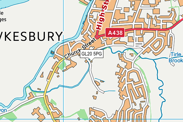 GL20 5PG map - OS VectorMap District (Ordnance Survey) GL20 5PG map - OS VectorMap District (Ordnance Survey)