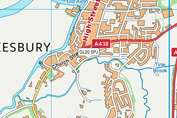 GL20 5PJ map - OS VectorMap District (Ordnance Survey) GL20 5PJ map - OS VectorMap District (Ordnance Survey)