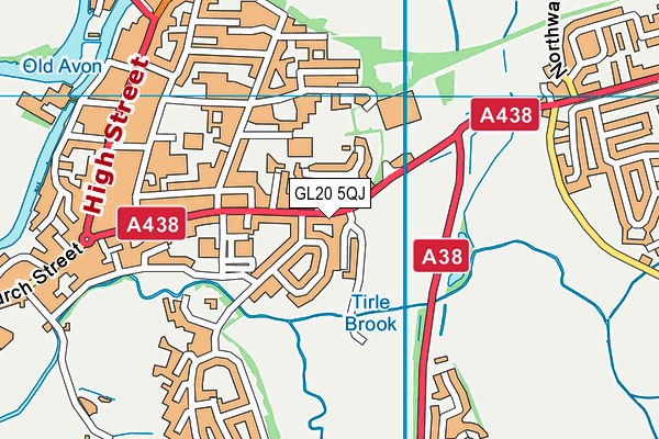 GL20 5QJ map - OS VectorMap District (Ordnance Survey) GL20 5QJ map - OS VectorMap District (Ordnance Survey)