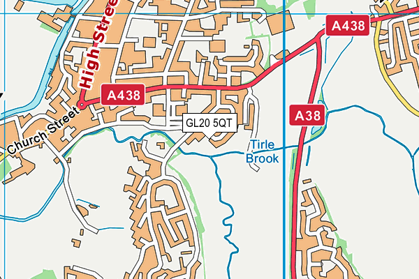 GL20 5QT map - OS VectorMap District (Ordnance Survey) GL20 5QT map - OS VectorMap District (Ordnance Survey)