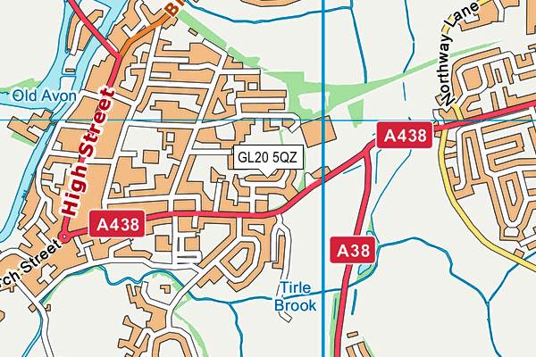 GL20 5QZ map - OS VectorMap District (Ordnance Survey) GL20 5QZ map - OS VectorMap District (Ordnance Survey)