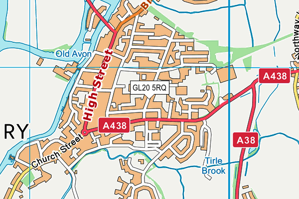 GL20 5RQ map - OS VectorMap District (Ordnance Survey) GL20 5RQ map - OS VectorMap District (Ordnance Survey)