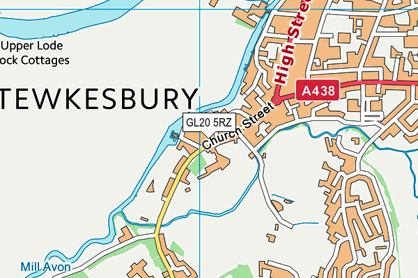 GL20 5RZ map - OS VectorMap District (Ordnance Survey) GL20 5RZ map - OS VectorMap District (Ordnance Survey)