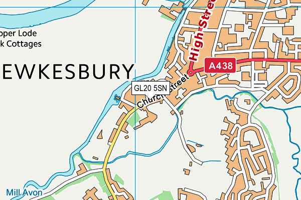 GL20 5SN map - OS VectorMap District (Ordnance Survey) GL20 5SN map - OS VectorMap District (Ordnance Survey)
