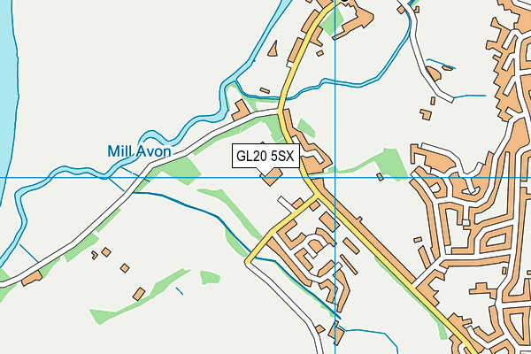 GL20 5SX map - OS VectorMap District (Ordnance Survey) GL20 5SX map - OS VectorMap District (Ordnance Survey)