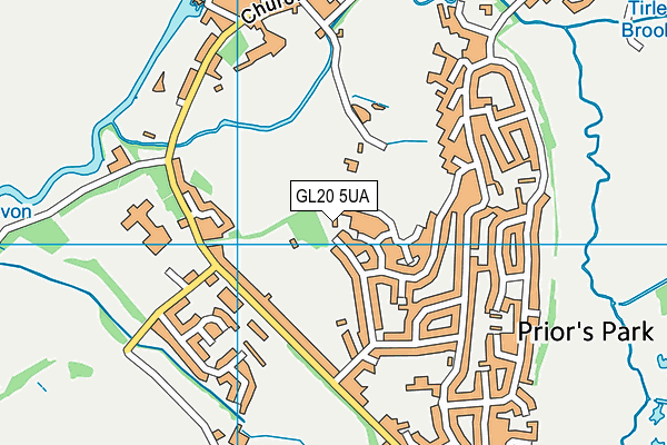 GL20 5UA map - OS VectorMap District (Ordnance Survey) GL20 5UA map - OS VectorMap District (Ordnance Survey)