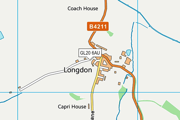 GL20 6AU map - OS VectorMap District (Ordnance Survey)