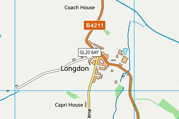 GL20 6AY map - OS VectorMap District (Ordnance Survey) GL20 6AY map - OS VectorMap District (Ordnance Survey)
