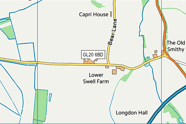 GL20 6BD map - OS VectorMap District (Ordnance Survey) GL20 6BD map - OS VectorMap District (Ordnance Survey)