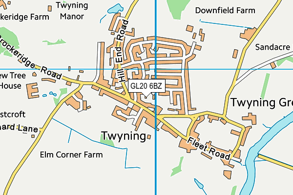 GL20 6BZ map - OS VectorMap District (Ordnance Survey) GL20 6BZ map - OS VectorMap District (Ordnance Survey)