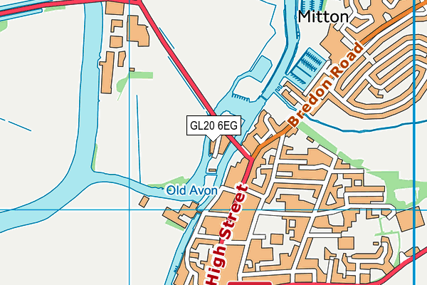 GL20 6EG map - OS VectorMap District (Ordnance Survey) GL20 6EG map - OS VectorMap District (Ordnance Survey)