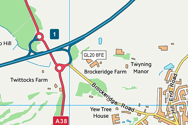 GL20 6FE map - OS VectorMap District (Ordnance Survey) GL20 6FE map - OS VectorMap District (Ordnance Survey)