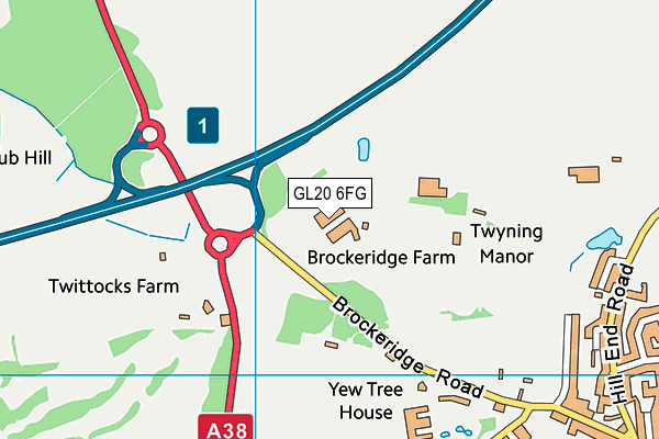 GL20 6FG map - OS VectorMap District (Ordnance Survey) GL20 6FG map - OS VectorMap District (Ordnance Survey)