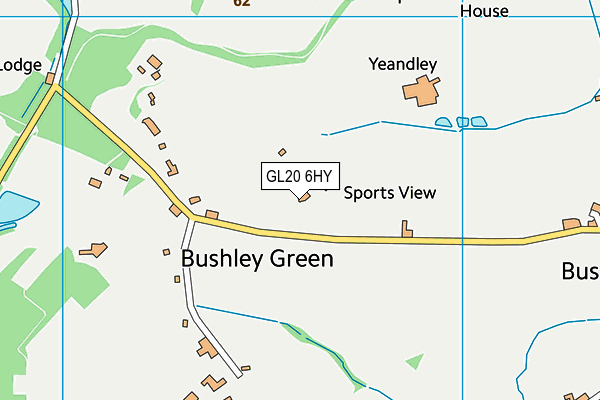 GL20 6HY map - OS VectorMap District (Ordnance Survey) GL20 6HY map - OS VectorMap District (Ordnance Survey)