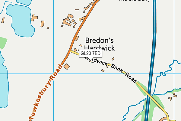 GL20 7ED map - OS VectorMap District (Ordnance Survey) GL20 7ED map - OS VectorMap District (Ordnance Survey)