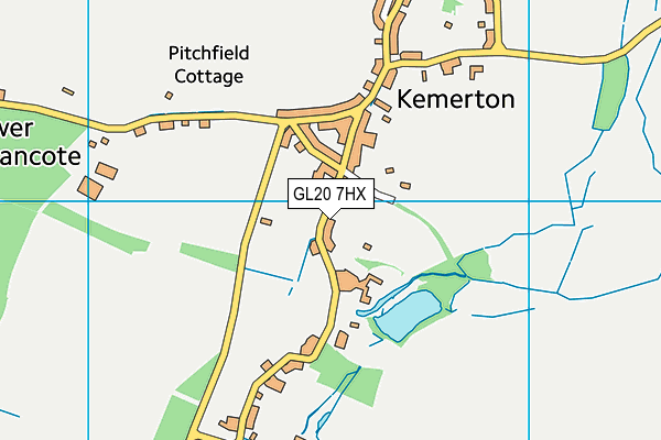GL20 7HX map - OS VectorMap District (Ordnance Survey) GL20 7HX map - OS VectorMap District (Ordnance Survey)