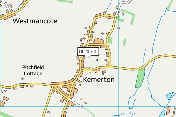 GL20 7JL map - OS VectorMap District (Ordnance Survey) GL20 7JL map - OS VectorMap District (Ordnance Survey)