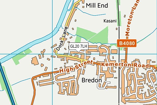 GL20 7LH map - OS VectorMap District (Ordnance Survey) GL20 7LH map - OS VectorMap District (Ordnance Survey)