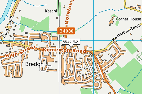 GL20 7LX map - OS VectorMap District (Ordnance Survey) GL20 7LX map - OS VectorMap District (Ordnance Survey)