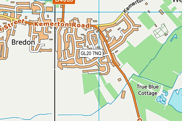 GL20 7NQ map - OS VectorMap District (Ordnance Survey) GL20 7NQ map - OS VectorMap District (Ordnance Survey)