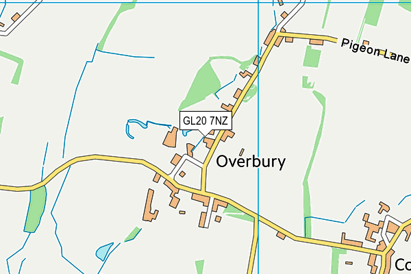 GL20 7NZ map - OS VectorMap District (Ordnance Survey)