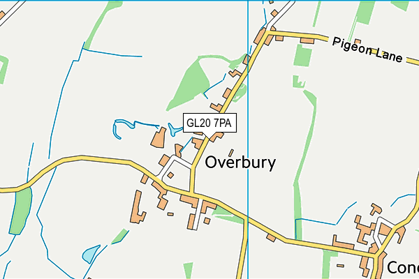 GL20 7PA map - OS VectorMap District (Ordnance Survey)
