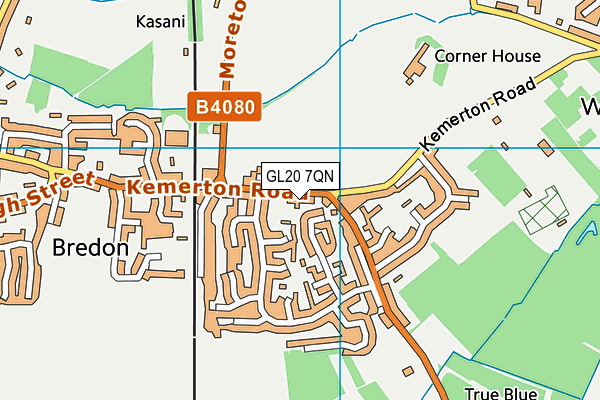 GL20 7QN map - OS VectorMap District (Ordnance Survey) GL20 7QN map - OS VectorMap District (Ordnance Survey)