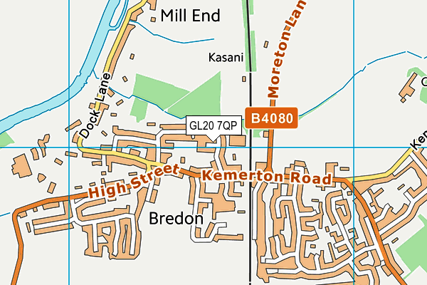 GL20 7QP map - OS VectorMap District (Ordnance Survey) GL20 7QP map - OS VectorMap District (Ordnance Survey)