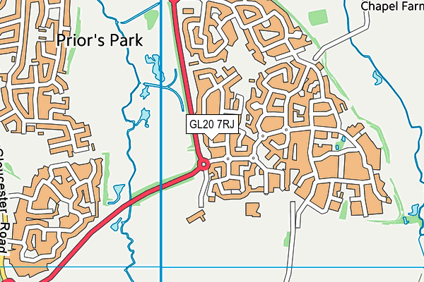 GL20 7RJ map - OS VectorMap District (Ordnance Survey) GL20 7RJ map - OS VectorMap District (Ordnance Survey)