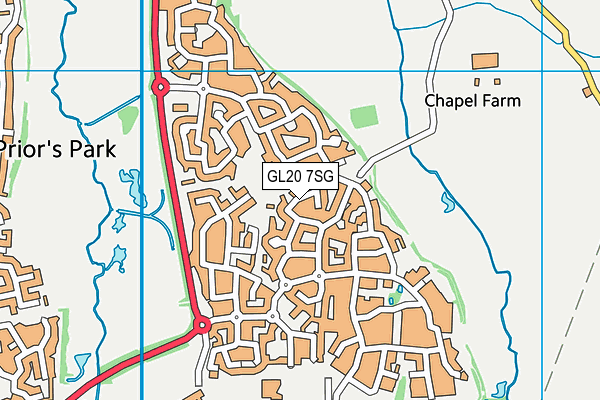 GL20 7SG map - OS VectorMap District (Ordnance Survey) GL20 7SG map - OS VectorMap District (Ordnance Survey)