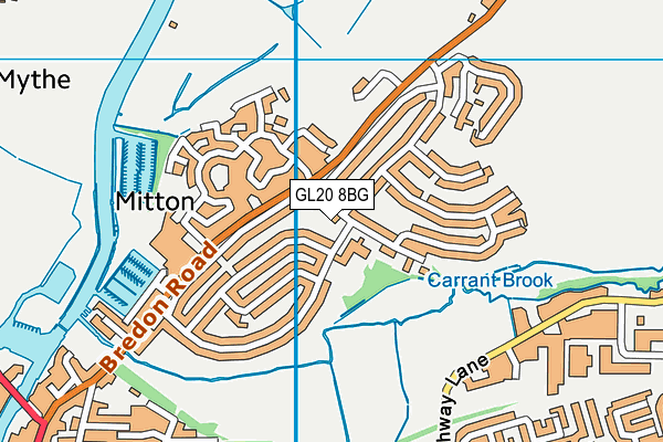 GL20 8BG map - OS VectorMap District (Ordnance Survey) GL20 8BG map - OS VectorMap District (Ordnance Survey)