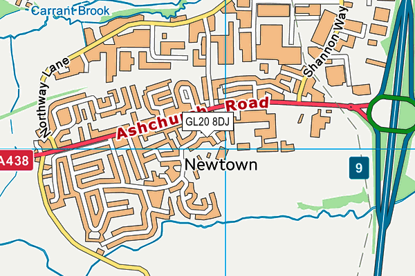 GL20 8DJ map - OS VectorMap District (Ordnance Survey) GL20 8DJ map - OS VectorMap District (Ordnance Survey)