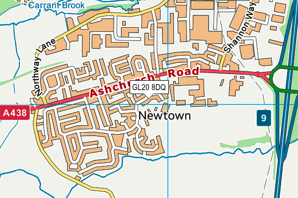 GL20 8DQ map - OS VectorMap District (Ordnance Survey) GL20 8DQ map - OS VectorMap District (Ordnance Survey)