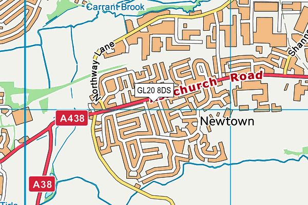 GL20 8DS map - OS VectorMap District (Ordnance Survey) GL20 8DS map - OS VectorMap District (Ordnance Survey)