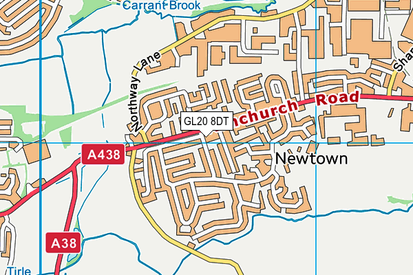 GL20 8DT map - OS VectorMap District (Ordnance Survey) GL20 8DT map - OS VectorMap District (Ordnance Survey)