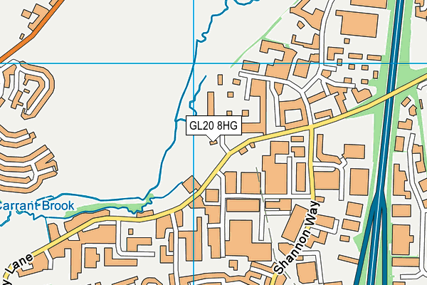 GL20 8HG map - OS VectorMap District (Ordnance Survey) GL20 8HG map - OS VectorMap District (Ordnance Survey)