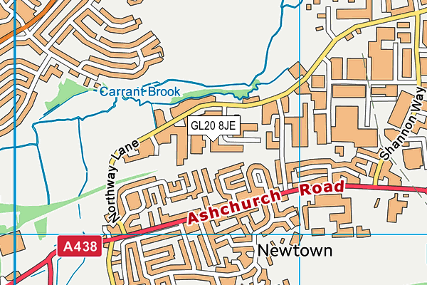 GL20 8JE map - OS VectorMap District (Ordnance Survey) GL20 8JE map - OS VectorMap District (Ordnance Survey)
