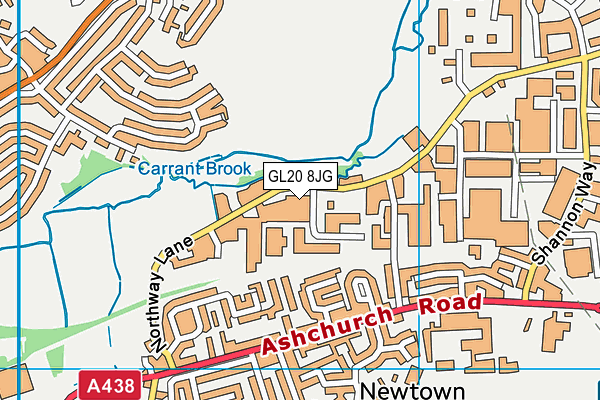 GL20 8JG map - OS VectorMap District (Ordnance Survey) GL20 8JG map - OS VectorMap District (Ordnance Survey)