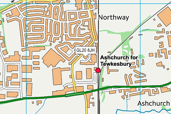 GL20 8JH map - OS VectorMap District (Ordnance Survey) GL20 8JH map - OS VectorMap District (Ordnance Survey)