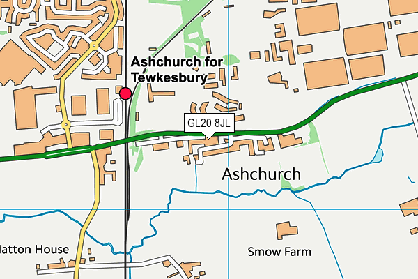 GL20 8JL map - OS VectorMap District (Ordnance Survey) GL20 8JL map - OS VectorMap District (Ordnance Survey)