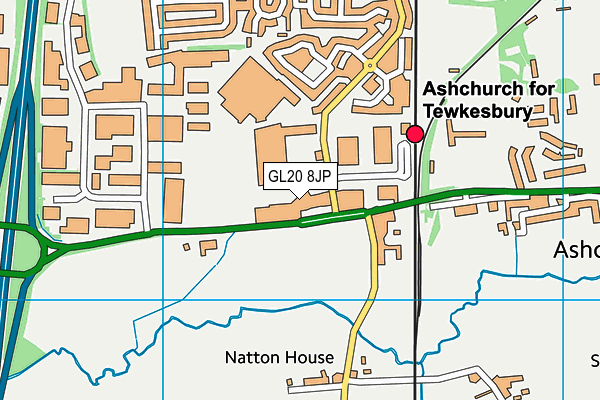 GL20 8JP map - OS VectorMap District (Ordnance Survey) GL20 8JP map - OS VectorMap District (Ordnance Survey)