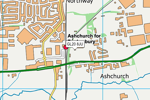 GL20 8JU map - OS VectorMap District (Ordnance Survey) GL20 8JU map - OS VectorMap District (Ordnance Survey)